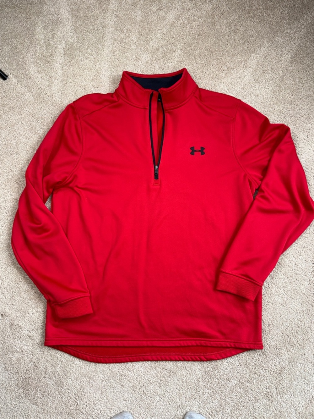 Under Armour Red Men’s Quarter-Zip Performance Jacket
